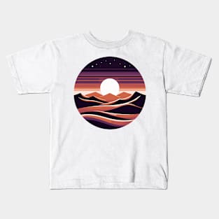 Desert Dusk Serenity Kids T-Shirt